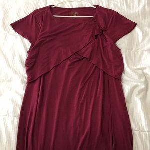 Maroon nursing dress, size XL!